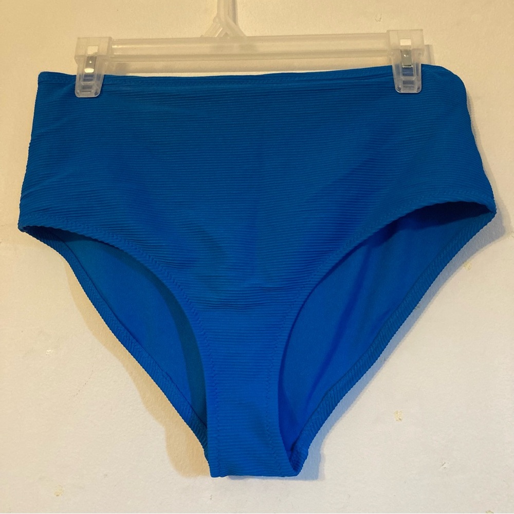 Turquoise blue Old Navy ribbed bathing suit bottom size M
